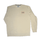 🍦👕 Exclusivo TopStore: Buzo Vissla cream marfil súper suave con doble estampa negra en recuadro naranja (chica delante, grande detrás). Cuello redondo, alta calidad. ¡Estilo Vissla único y confortable! #Vissla #BuzoCream #TopStore #DobleEstampa