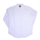 Camisa de vestir blanca de manga larga para hombre, marca Pierre Cardin. Presenta un cuello clásico y un corte Slim Fit. Ideal para un look formal y elegante, con botones frontales y puños con botones