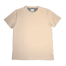 👕 Remera de manga corta para hombre marca Cactus Man "Ricky Singh Textured Knit" color arena con textura de punto. Cuello redondo con estampado interior de cuadros en blanco y negro. Confeccionada en poliéster